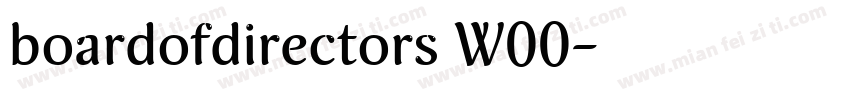 boardofdirectors W00字体转换